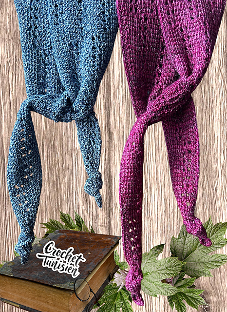 Foulard Ho! La La! au crochet tunisien