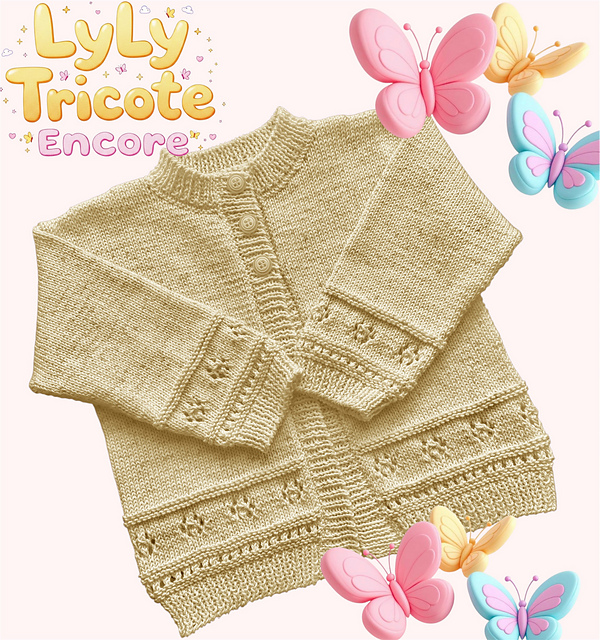Cardigan boutonné *Emma* pour fillette