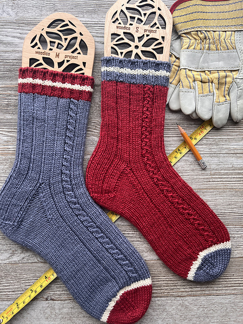 Ravelry: Le bas de travail pour elle et lui (DK) pattern by Marie ...