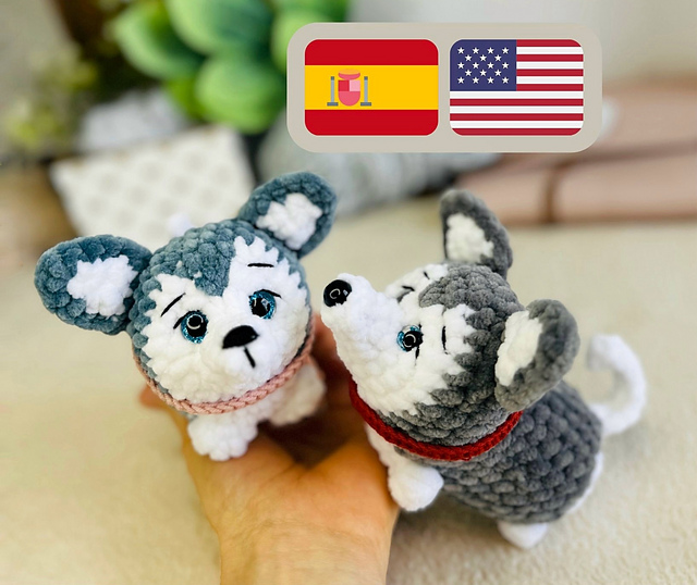 Ravelry: Husky keychain pattern by Natalia Sapunova