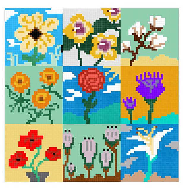 Delightful Posies C2C Blanket