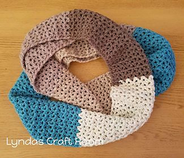 V stitch infinity scarf