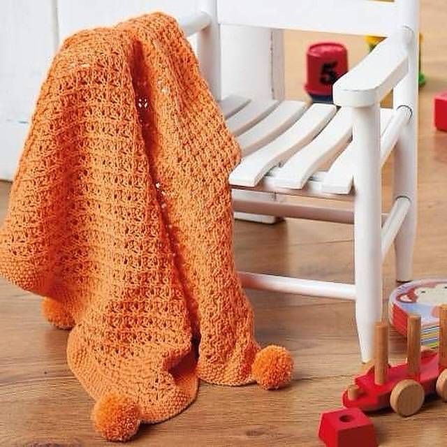 Amber Lace Baby Blanket