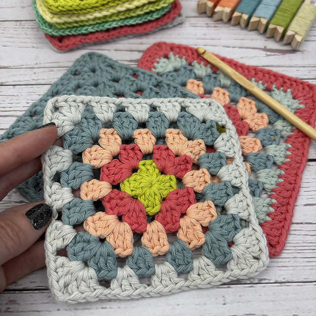 Stash Yarn Granny Square