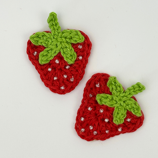 Stash Yarn Strawberry Applique