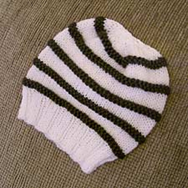 Purl Stripes Infant Cap