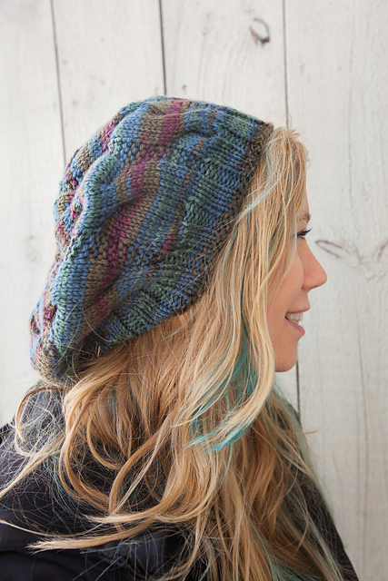 Big Cable Slouch Hat
