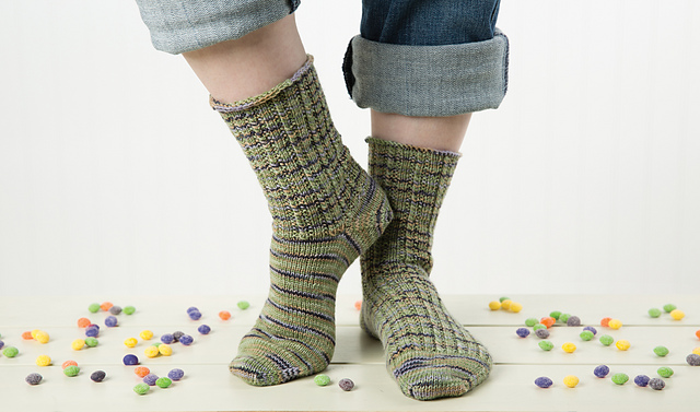 Twisted Rib Socks