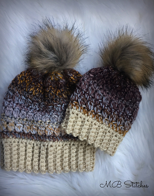 Mom and Baby Chameleon Hat Set