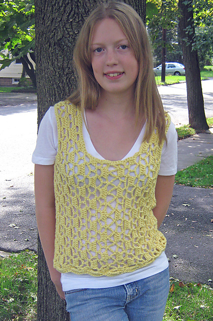 Reticulated Tank Top
