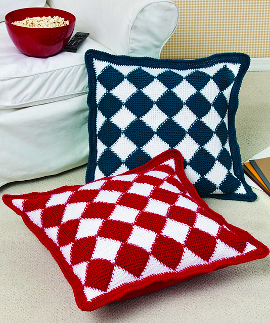 Intarsia Diamonds Pillows