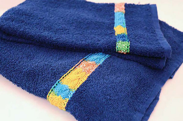 Cabled Towels