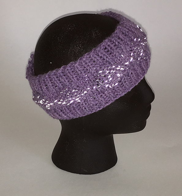 Reflective Diamonds Ear Warmers
