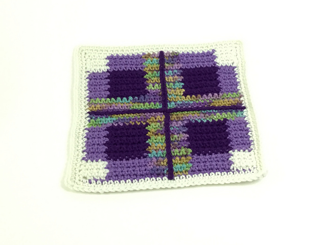 Purple Plaid Throw