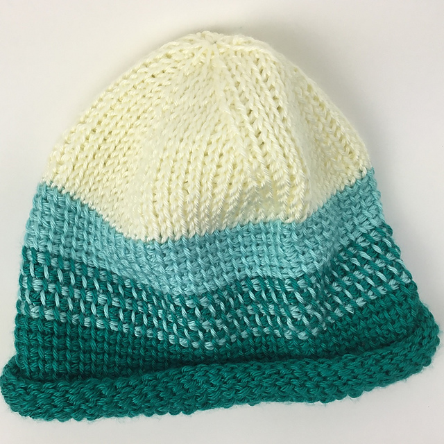 Roll Brim Tunisian Hat | Toque