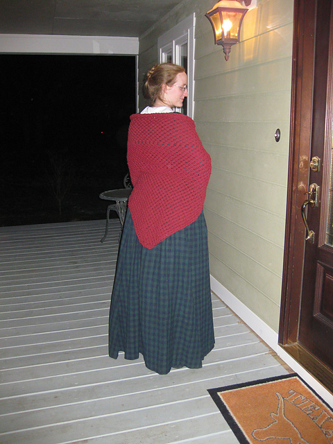 Knit Triangular Shawl