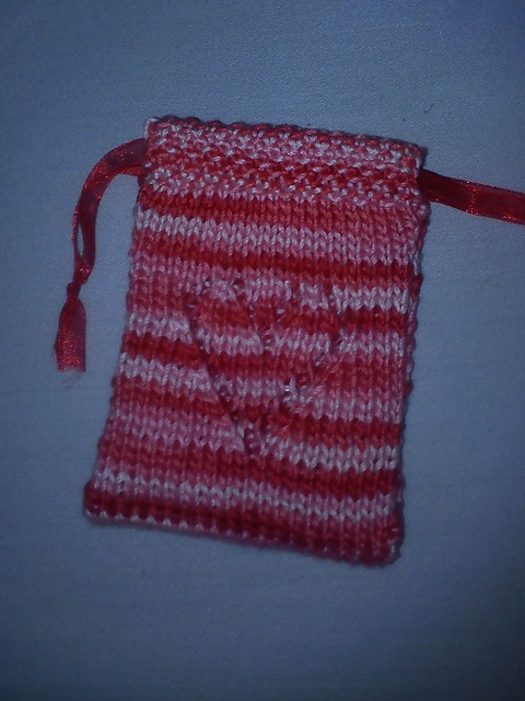 Lace Heart Gift Bag