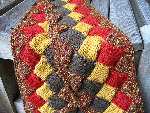 GYC Alpaca Entrelac Scarf