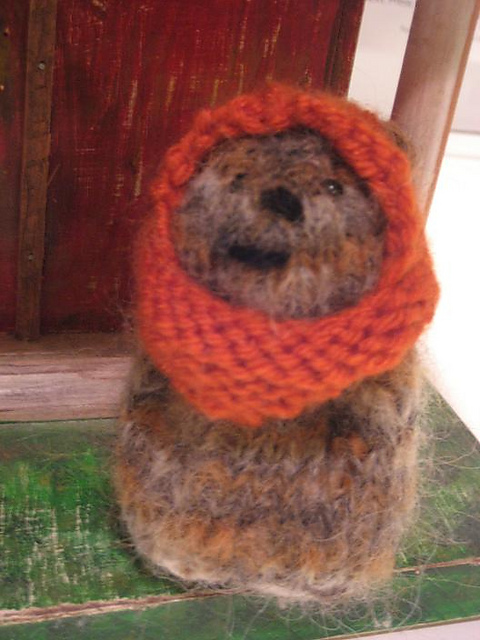 Knitted Pocket Ewok