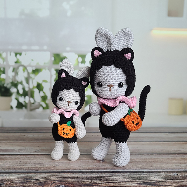 Baby bunny (black cat )