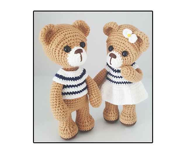 amigurumi bear couple 2