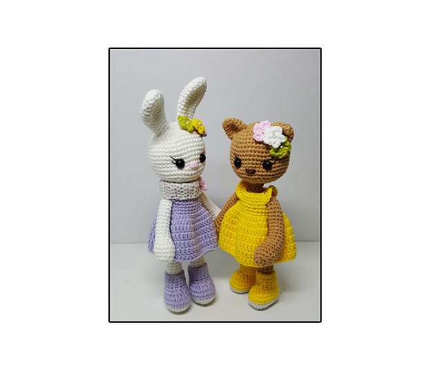 Amigurumi Bunny and Cat