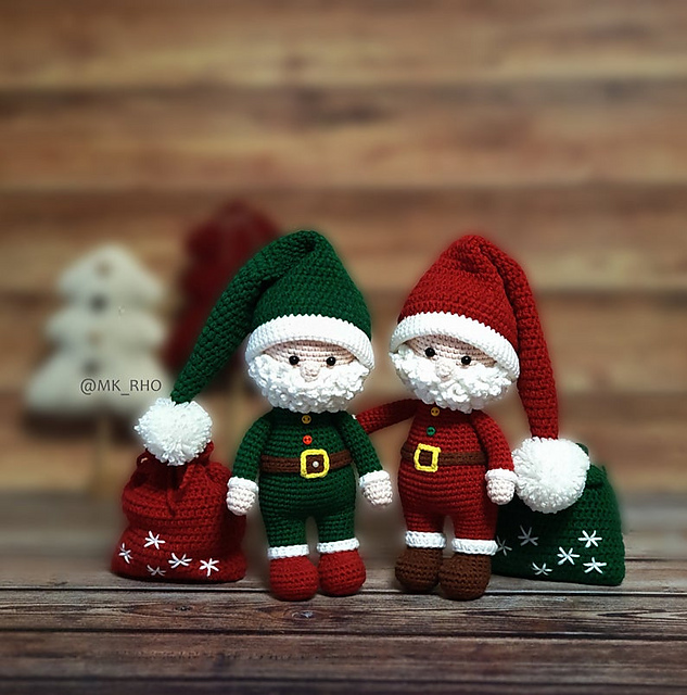amigurumi , crochet santa