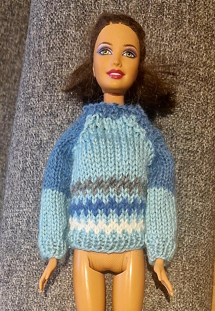 Barbie's snowflake sweater and hat