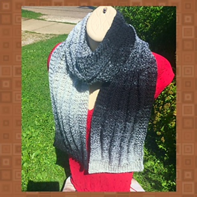 Purl Effects Scarf