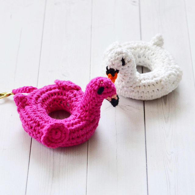 Flamingo and Swan Pool Float