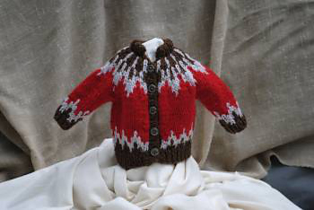 18” Doll’s Icelandic Style Cardigan