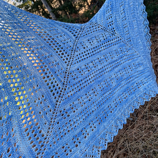 Grace Garter and Lace Shawl