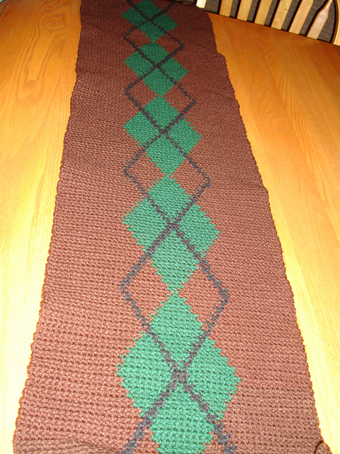Argyle Afghan