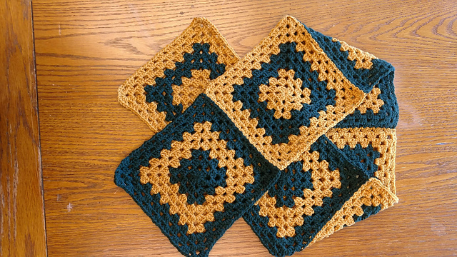 Granny Square Infinity Scarf
