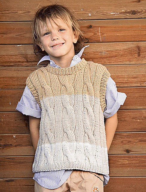 Boy's Tri-Color Vest