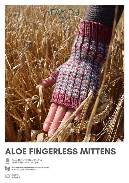 Aloe Fingerless Mittens