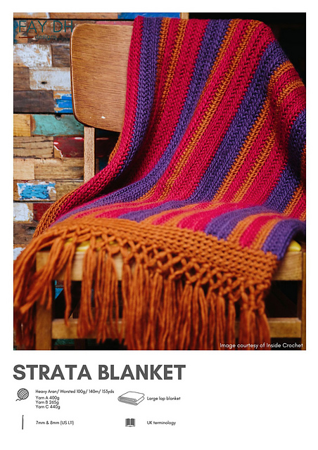 Strata Crochet Blanket