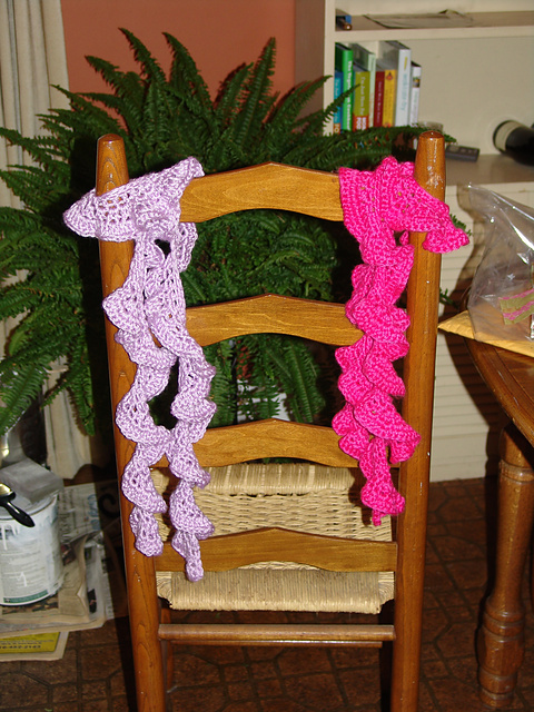Hannah's Cotton Chenille Spring Ruffle Scarf