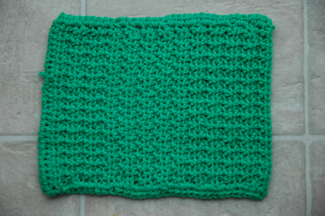 Alternating Half Double Afghan Square