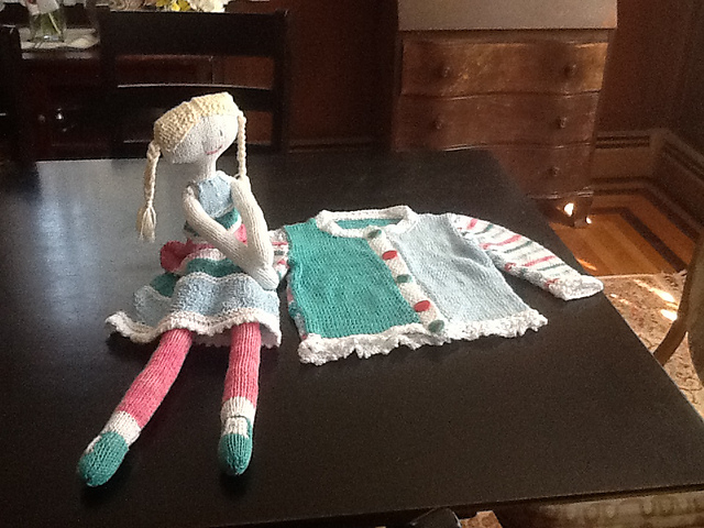 Lace Trim Jacket and Doll