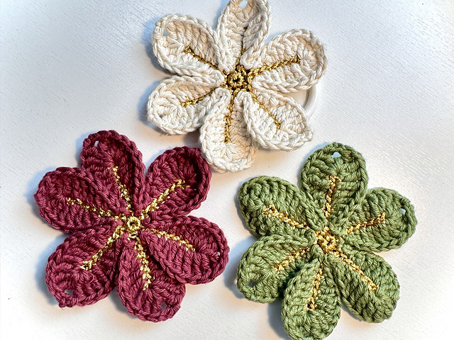 Christmas Flower Applique
