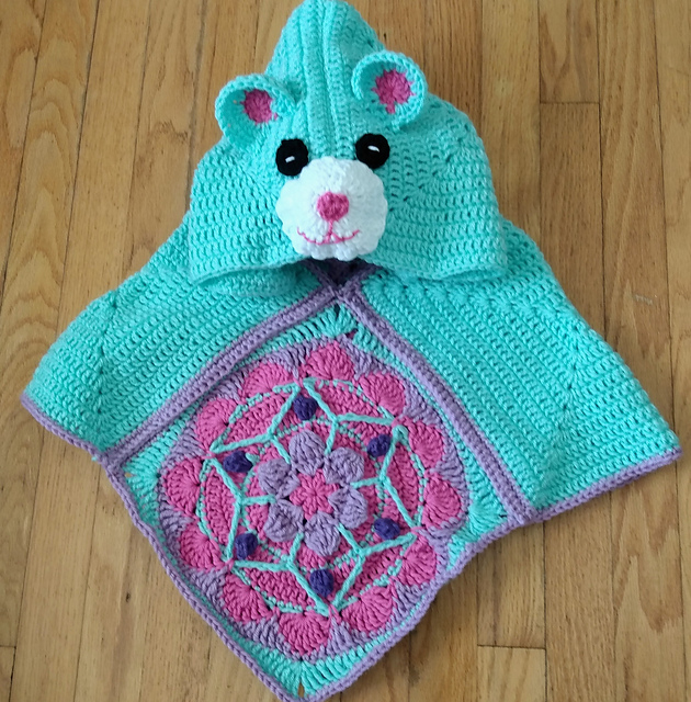 Star Flower Bear Poncho