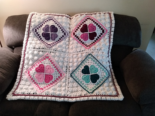 With All My Heart Baby Blanket