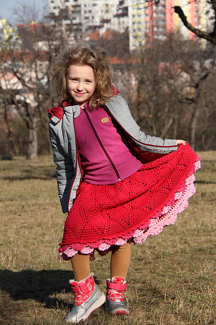 Wind blowing skirt