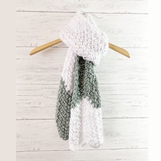 Balsam Chunky Chevron Scarf