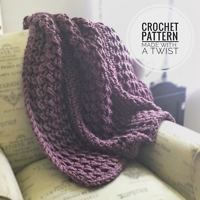 Tranquil Texture Throw Blanket