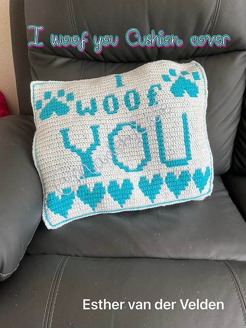 I woof you cushion cover