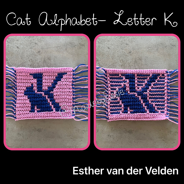 Cat Alphabet Letter K