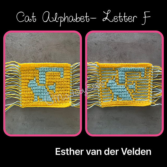 Cat Alphabet Letter F
