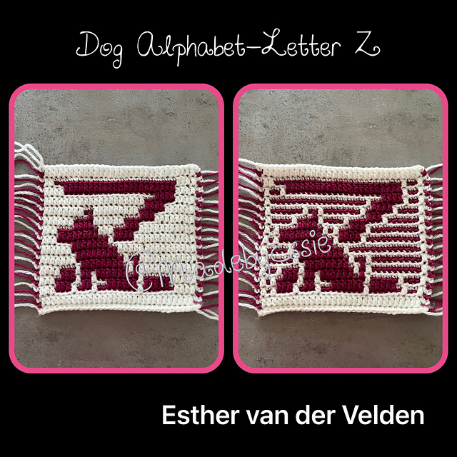 Dog Alphabet Letter Z